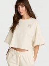 Футболка (Crop Tee) из 100% хлопка свободного кроя (Oversized), укороченная (Crop)