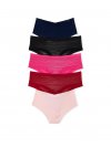 5-Pack No-Show Cheeky Panties