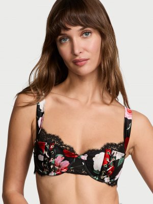 ATELIER Victoria's Secret Атласовый балконет (Balconette) с кружевной отделкой и мягкой подкладкой