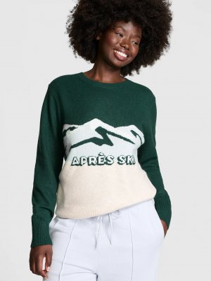 Университетский вязаный свитер с горловиной-лодочка (Crewneck)