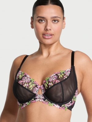 The Fabulous от Victoria's Secret — бюстгальтер (bra) полнозакрытого типа без подкладки с вышивкой глицинии (wisteria)
