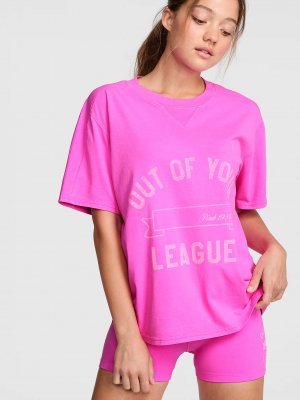 Campus Cotton™ футболка с V-образным швом и круглым воротом свободного кроя