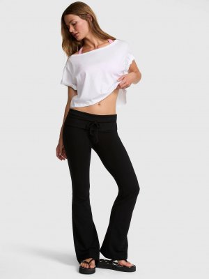 All-Day Cotton™ леггинсы-клёш с ребристым поясом