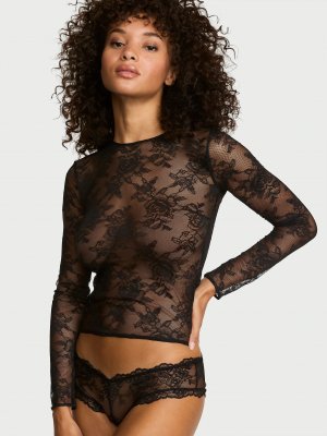 Футболка из розового кружева (Rose Lace) с длинными рукавами