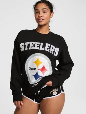 Свитшот с круглым вырезом Campus Fleece™ с блёстками (Bling)