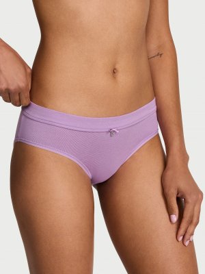 Logo Cotton Bow Charm Hiphugger Panty