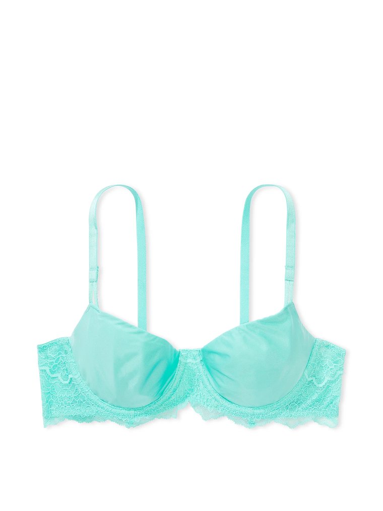 Wicked — бюстгальтер балконет (Balconette Bra) гладкий с кружевом, без подкладки