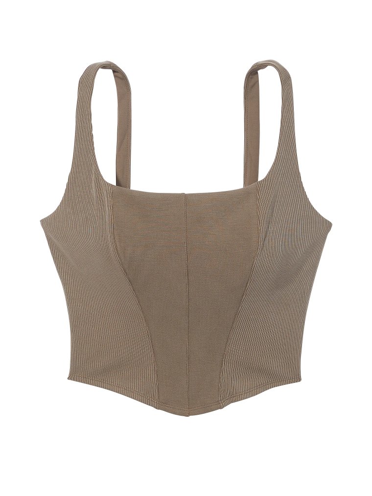 Featherweight Knit Corset Tank Top