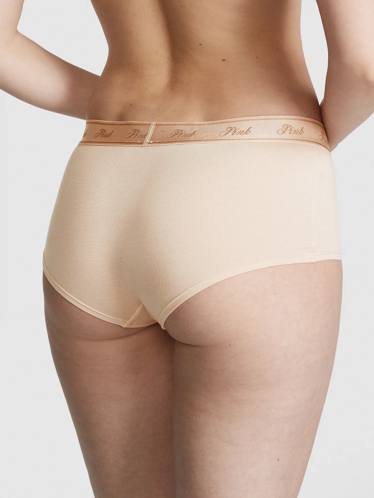 Трусы-шортики (Boyshort) из хлопка с логотипом