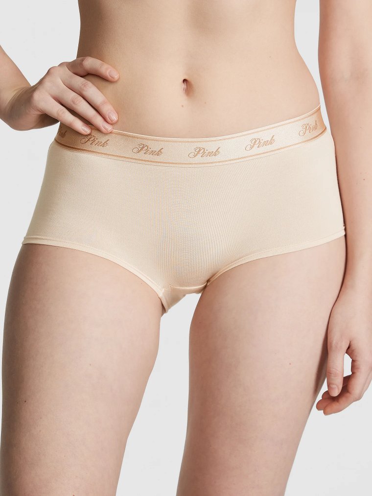Трусы-шортики (Boyshort) из хлопка с логотипом