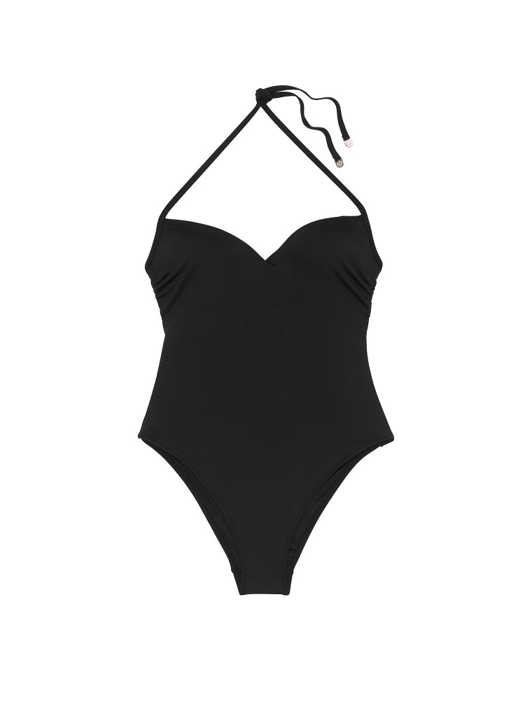 Слитный купальник пуш-ап с открытым вырезом (Push-Up Cheeky One-Piece Swimsuit)