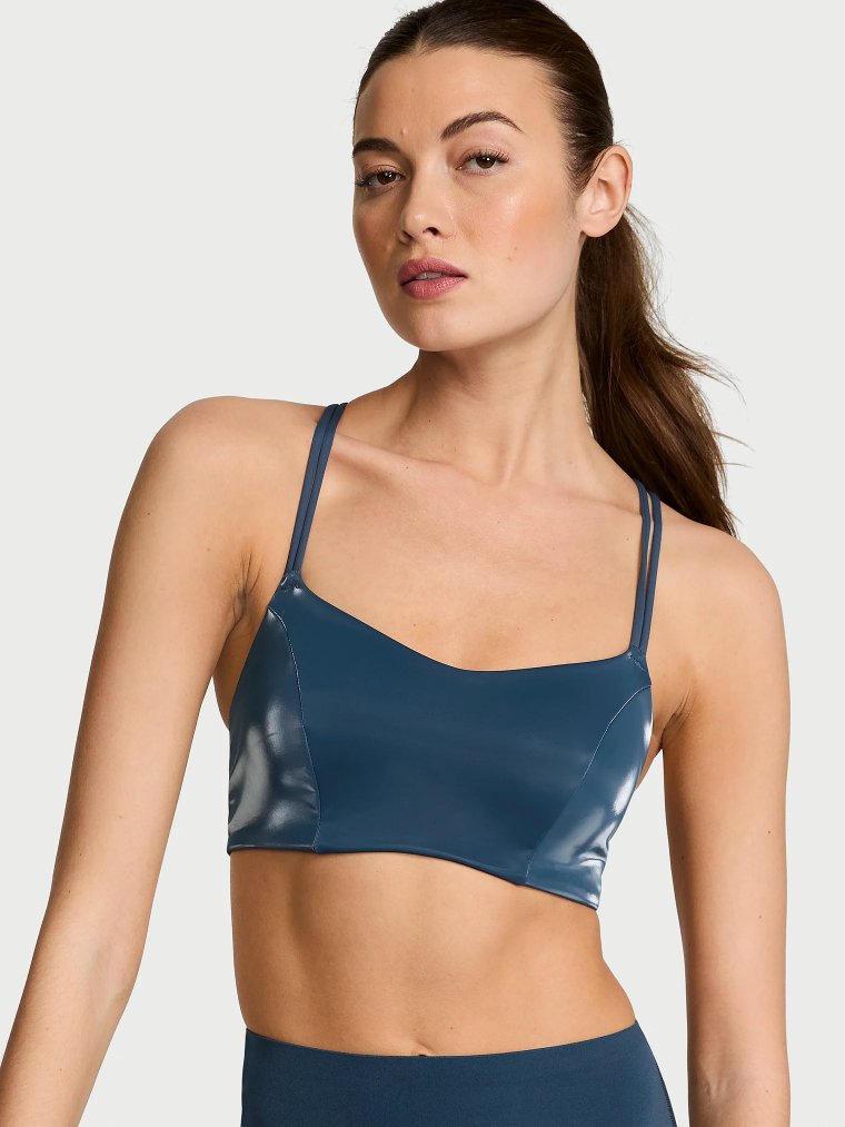 VSX Elevate™ Спортивный бюстгальтер (Sports Bra) с перекрёстной спинкой (Strappy-Back) и жидким блеском (Liquid Shine)