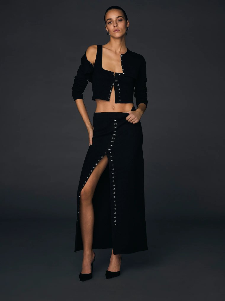Atelier Victoria's Secret X Altuzarra Мелковязаная майка (Tank Top) с застёжкой на крючки и петли (Hook & Eye)