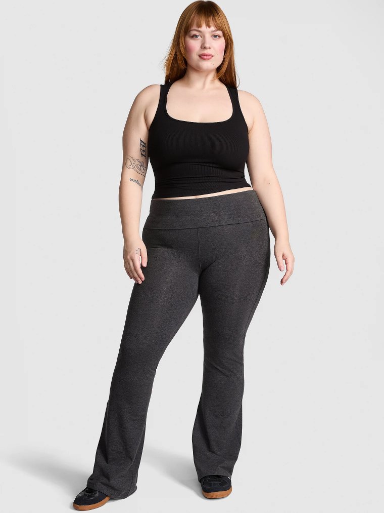 All-Day Cotton™ Лосины с отворотом (Foldover) и расклешёнными штанинами (Flare)
