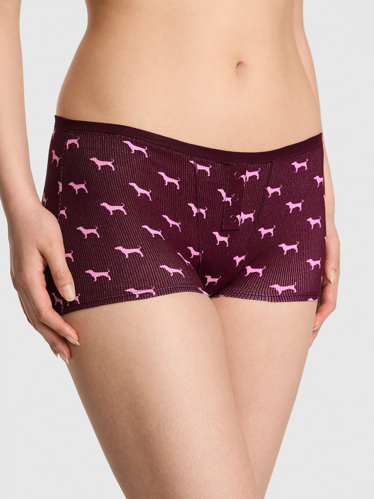 Хлопковые домашние трусики-бойшорты (Boyshort)