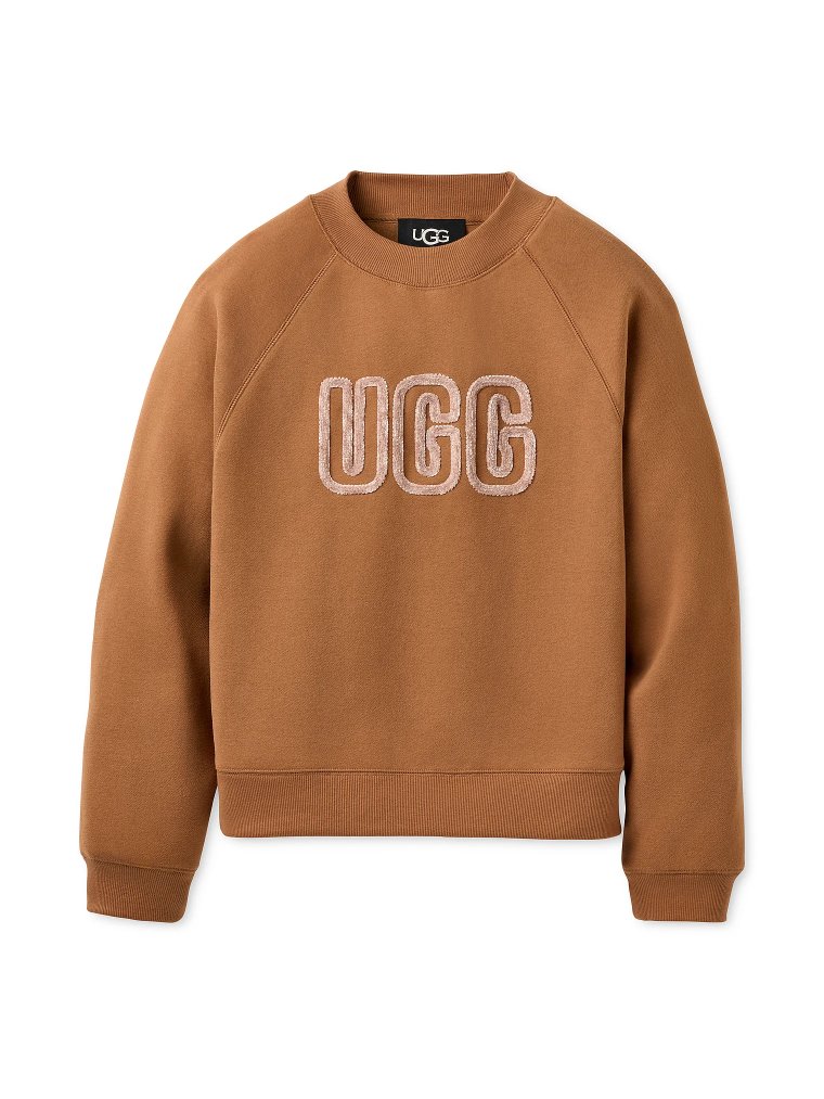Свитер с круглым вырезом и логотипом UGG