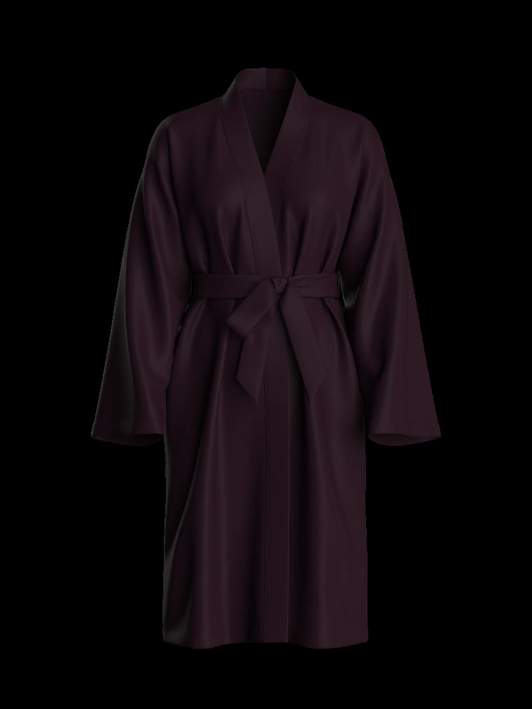 Фирменный (Signature) сатиновый миди-халат (Robe)
