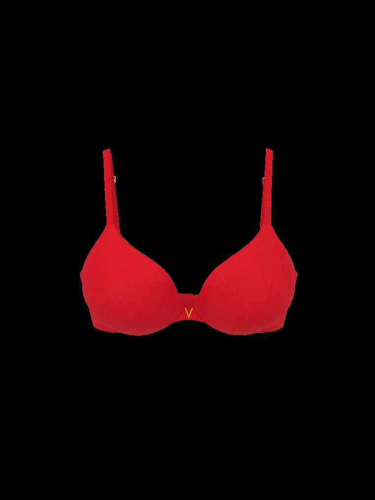 Гладкий деми-бюстгальтер (Demi Bra) с глубоким вырезом (Plunge), слегка уплотнённый (Lightly Lined)