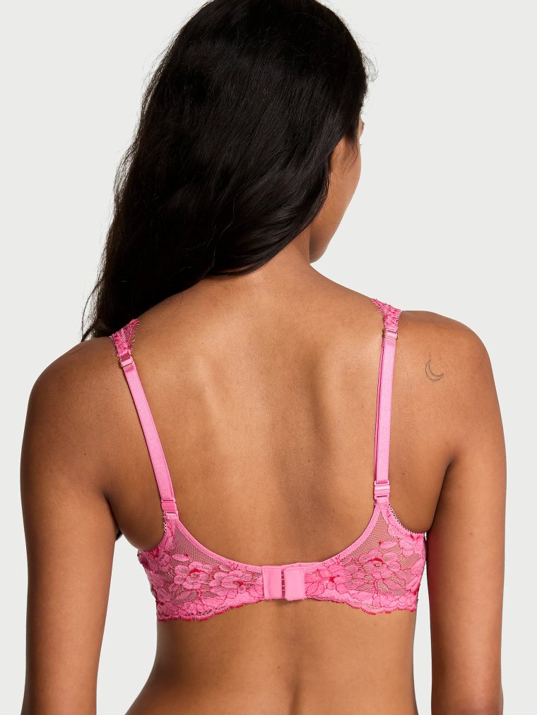 Бра-балконет (Balconette Bra) с эффектом подъёма (Uplift), кружево Rose Lace
