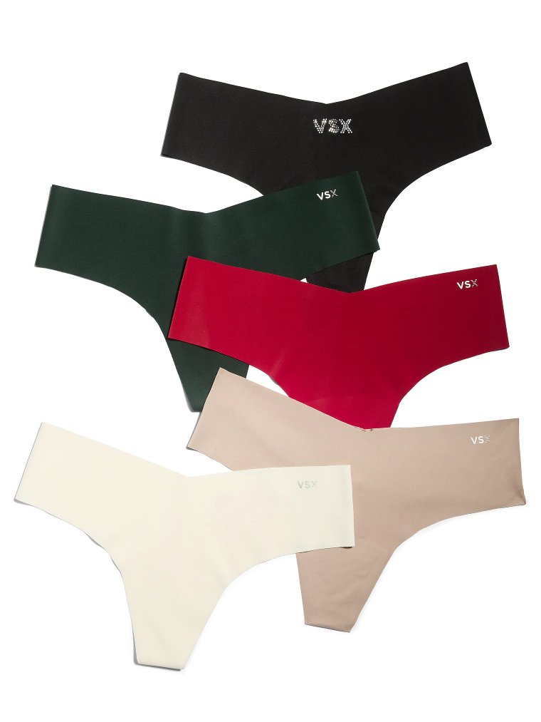 Набор из 5 шт. VSX — невидимые (No-Show) трусики-стринги (Thong Panties)
