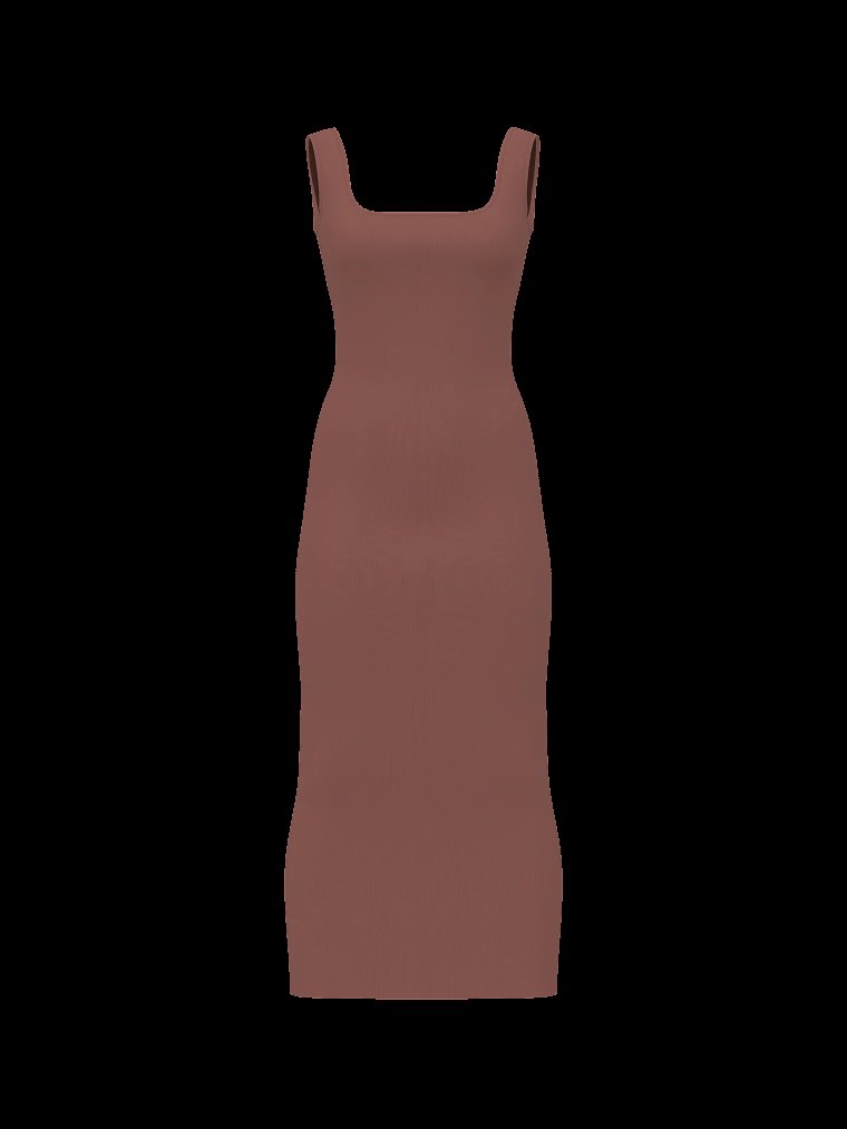 Корректирующее бельё (Shapewear) от Victoria — разглаживающее макси-платье (Smoothing Rib Tank Maxi Dress)