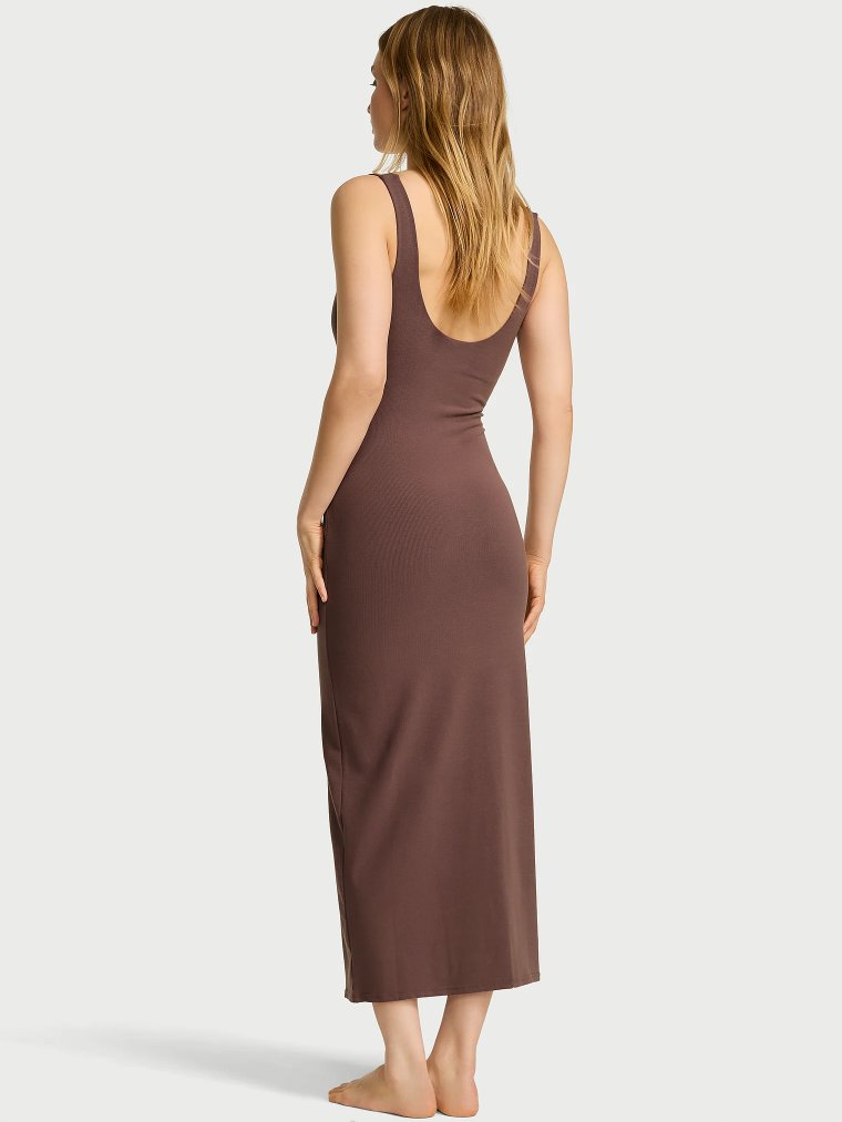 Корректирующее бельё (Shapewear) от Victoria — разглаживающее макси-платье (Smoothing Rib Tank Maxi Dress)
