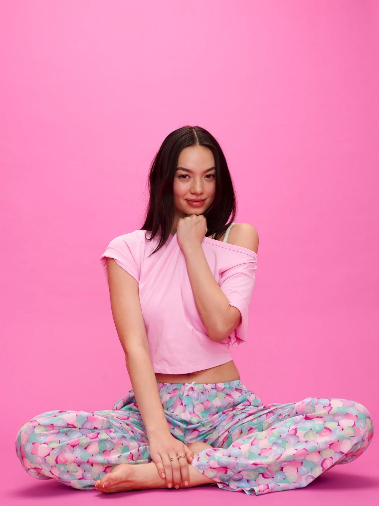 Свободная укороченная ночная сорочка (Slouchy Cropped Sleepshirt)