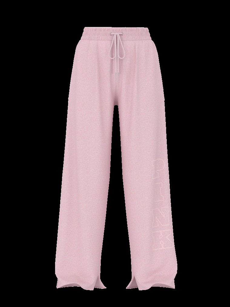 Campus Флис (Fleece™) Спортивные брюки с широкими штанинами и разрезом на манжете