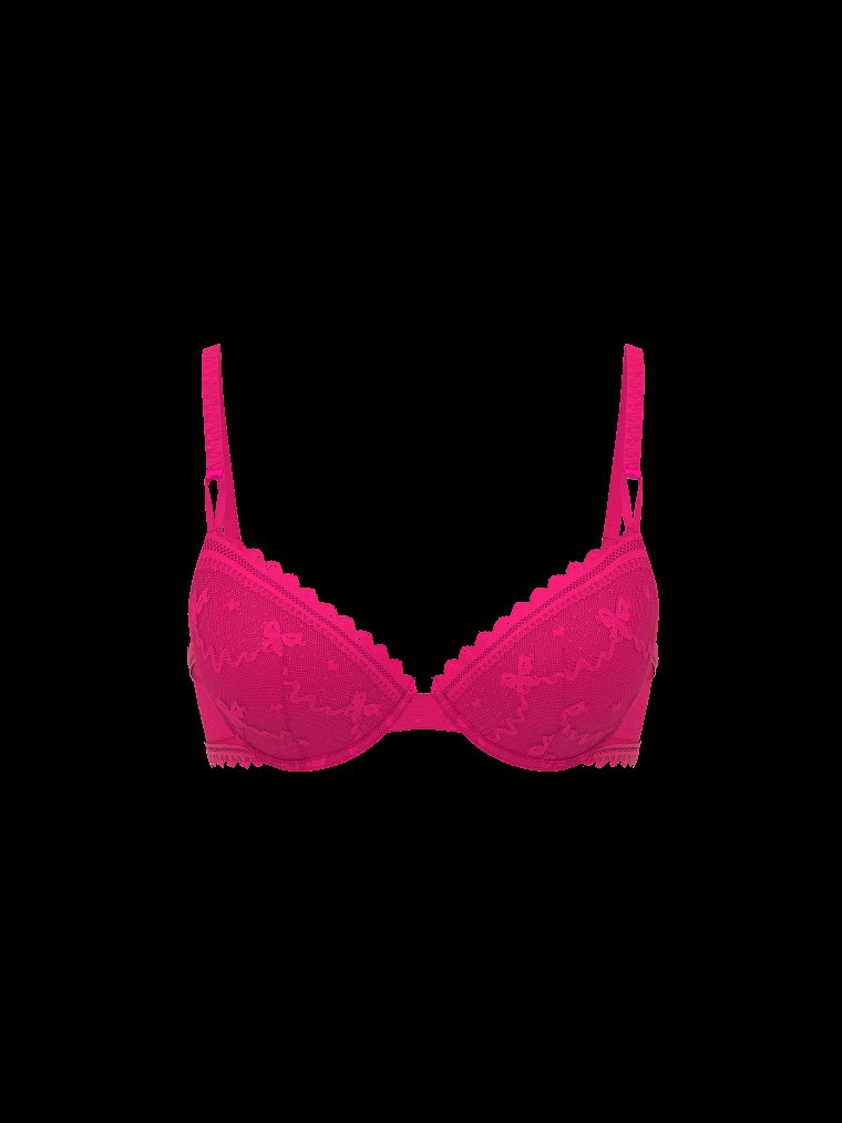 Бюстгальтер Demi (Demi Bra) из кружева с бантами и тонким наполнителем, коллекция Sexy Tee