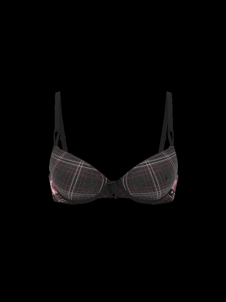Sexy Tee — Полу-бюстгальтер (Demi Bra) со шнуровкой (Lace-Up) и лёгкой подкладкой из мерцающей сетки (Shimmer Mesh)