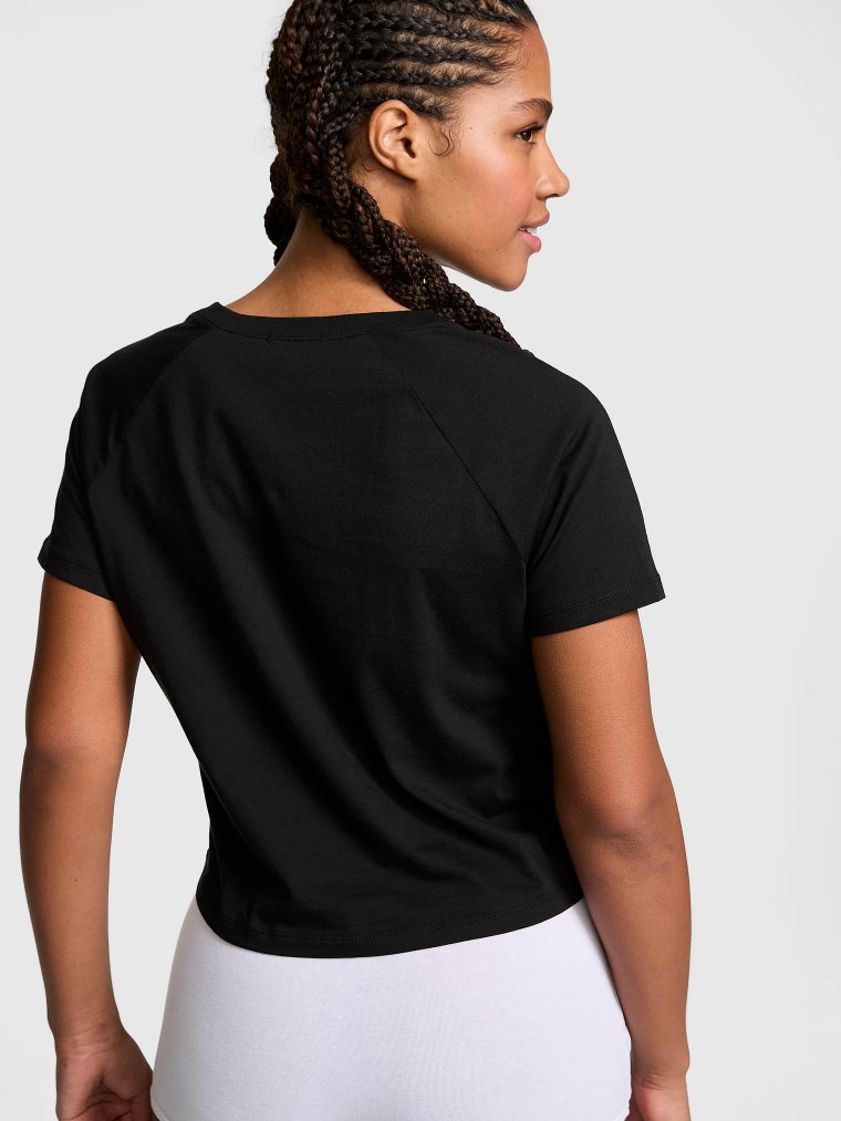 Хлопковая футболка для сна раглан (Raglan Sleep Tee)
