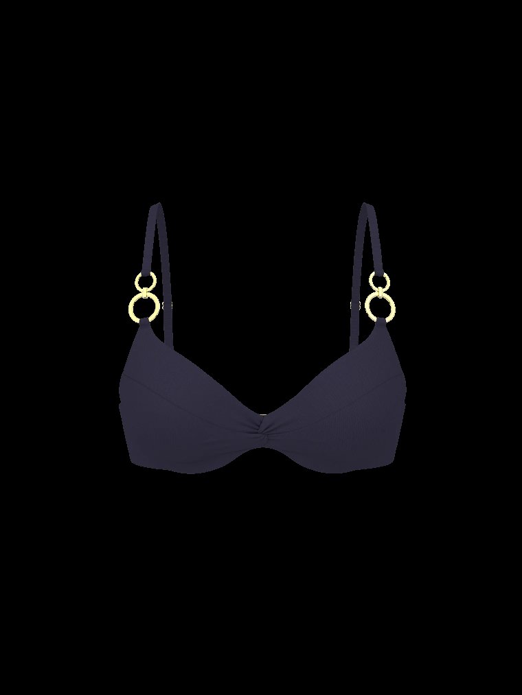 Верх бикини Glam Rings с перекрутом и пуш-апом