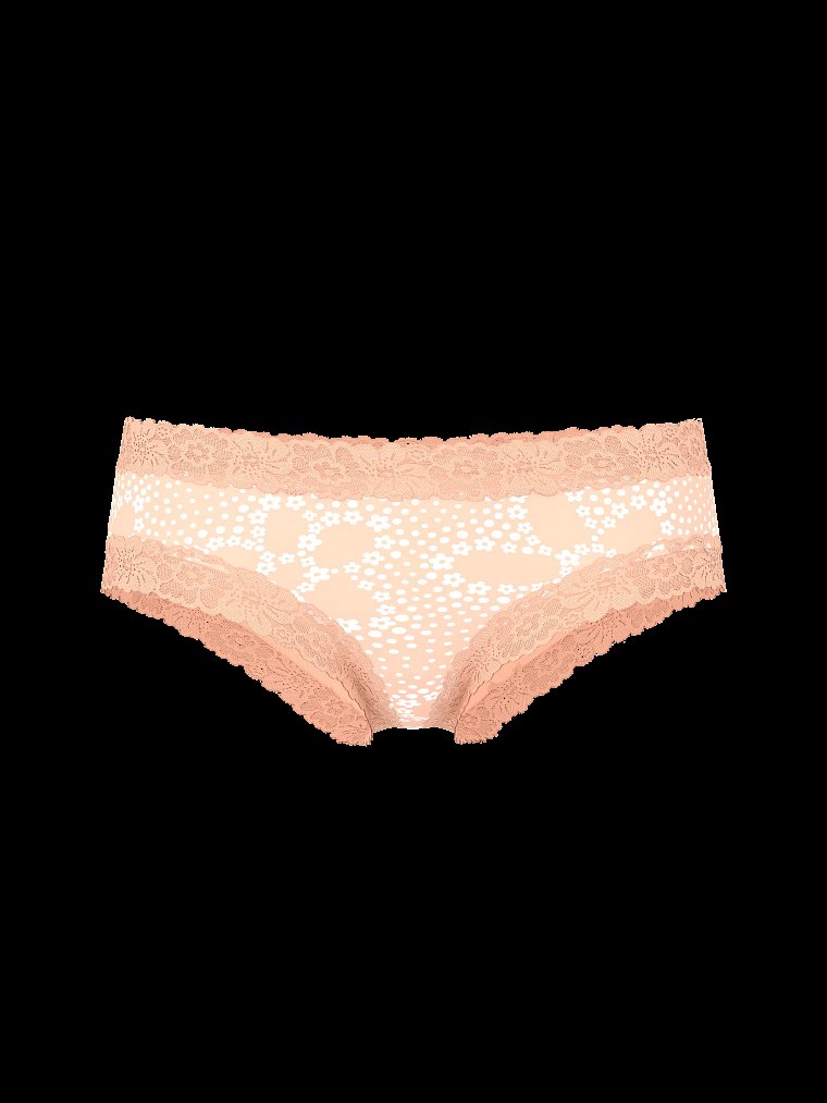 PINK Wink™ Хлопковые трусики-бразильянки с кружевной отделкой