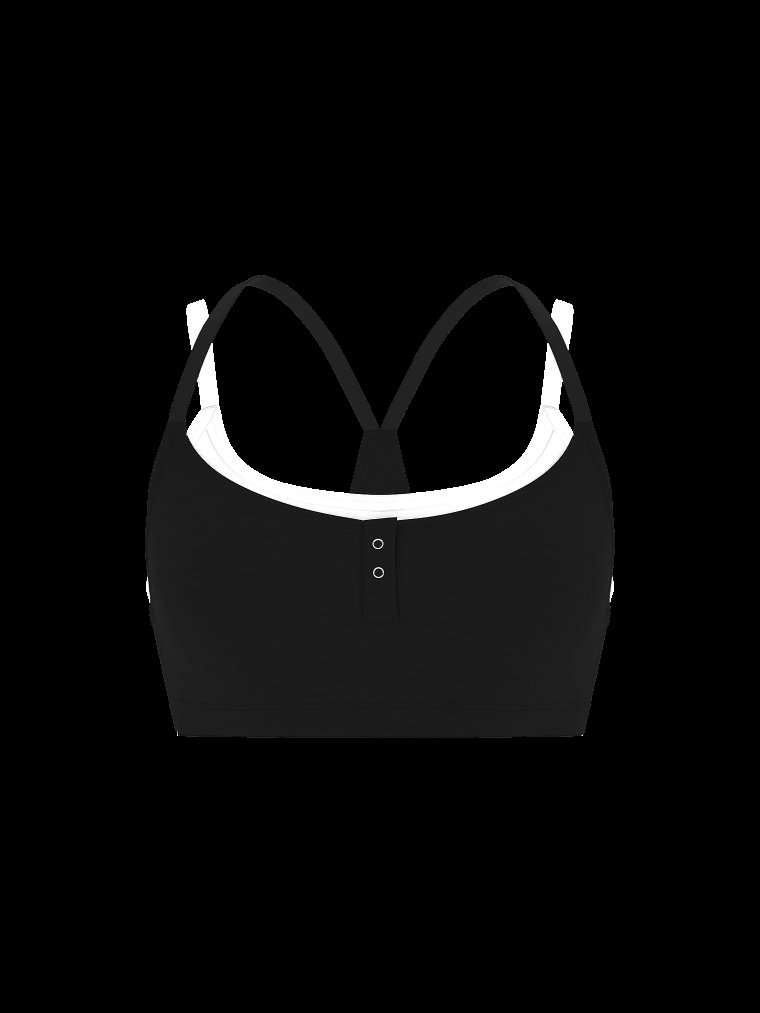 All-Day Cotton™ — бюстгальтер с двойным наложением в стиле хенли (Henley)