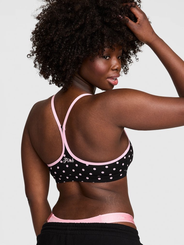 All-Day Cotton™ Спортивный топ с глубоким вырезом и открытой спиной (racerback)