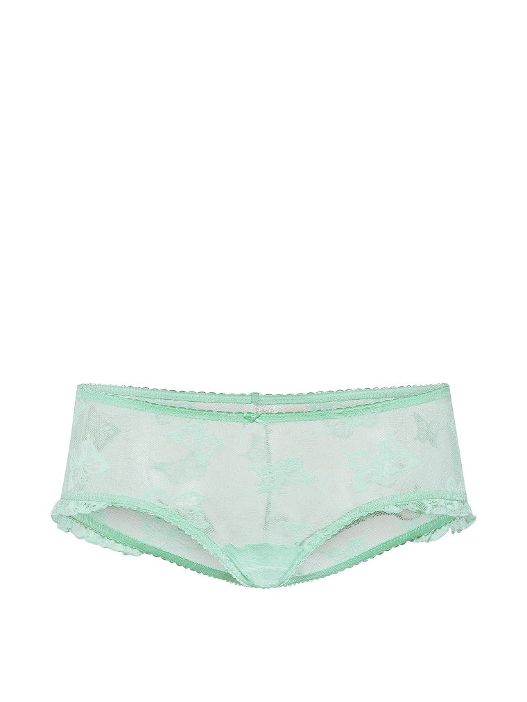 Трусики из сетчатой ткани с вышивкой бабочками (Butterfly Mesh Flutter Cheeky Panty)