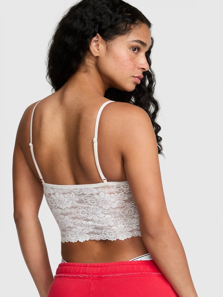 PINK Wink™ Удлинённый (longline) треугольный бралет (bralette)
