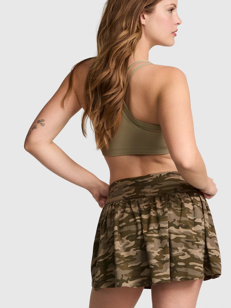 All-Day Cotton™ — кокетливая мини-юбка-шорты (skort) с откидным поясом