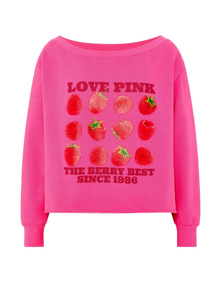 Свитшот (Sweatshirt) Campus Fleece™ с рёберной отделкой и открытыми плечами