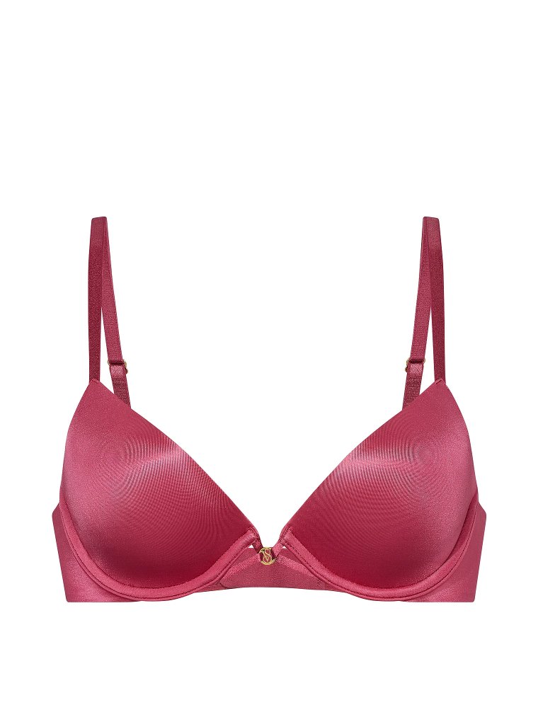 Гладкий слегка подкладной бюстгальтер с глубоким вырезом (plunge demi bra)