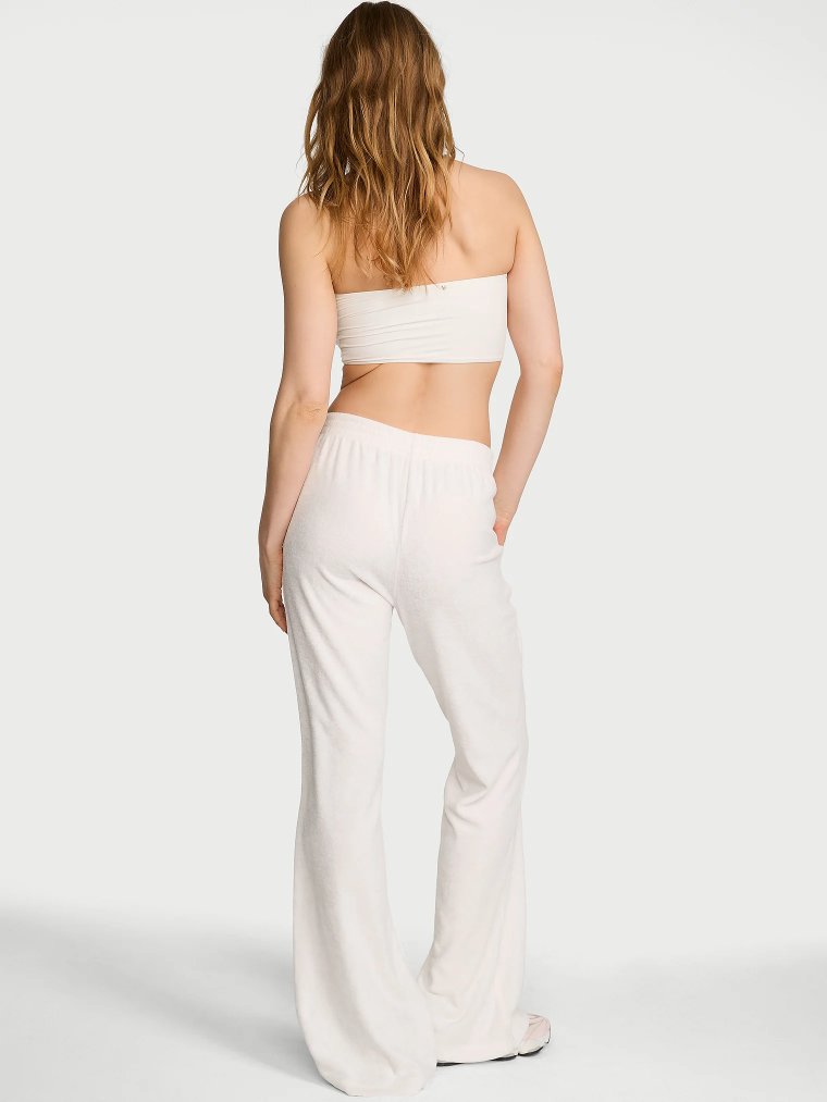 Широкие домашние брюки из микротерри (Micro Terry Flare Lounge Pant)