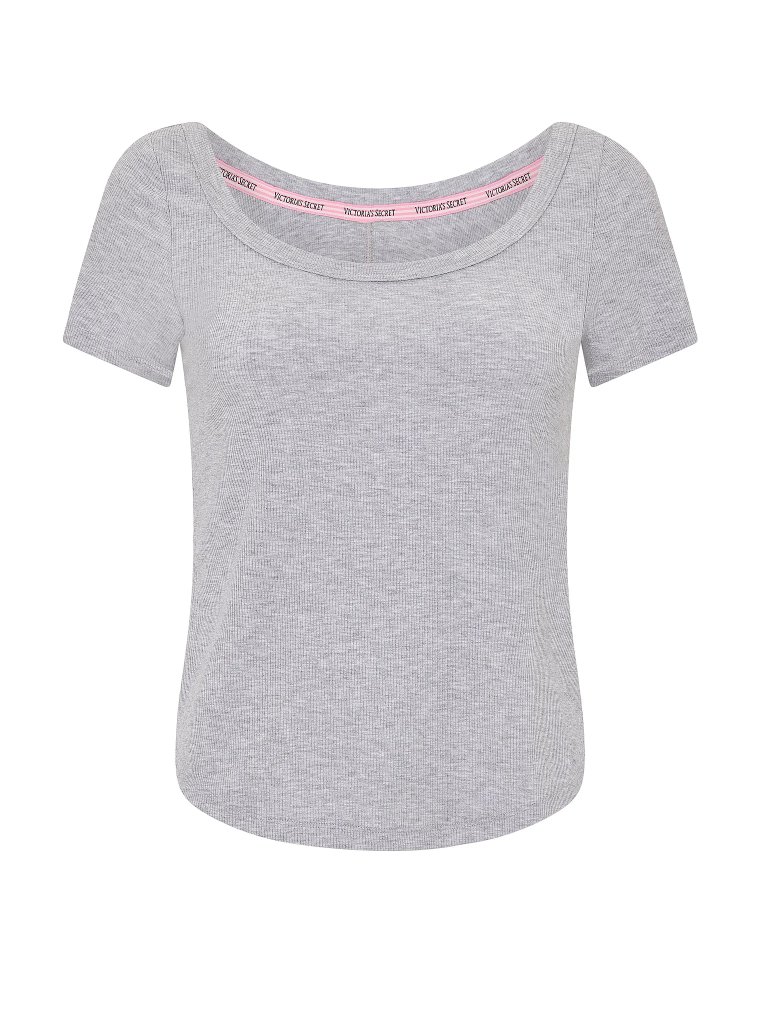 VS Iconic Rib — футболка с глубоким округлым вырезом (Scoop Tee)