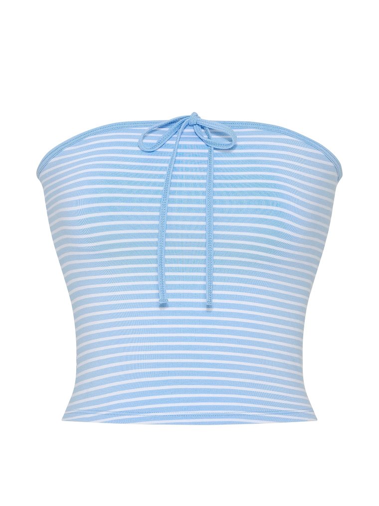 All-Day Cotton™ топ-труба (Tube Top) со сборками (Ruched) и завязкой спереди (Front-Tie)