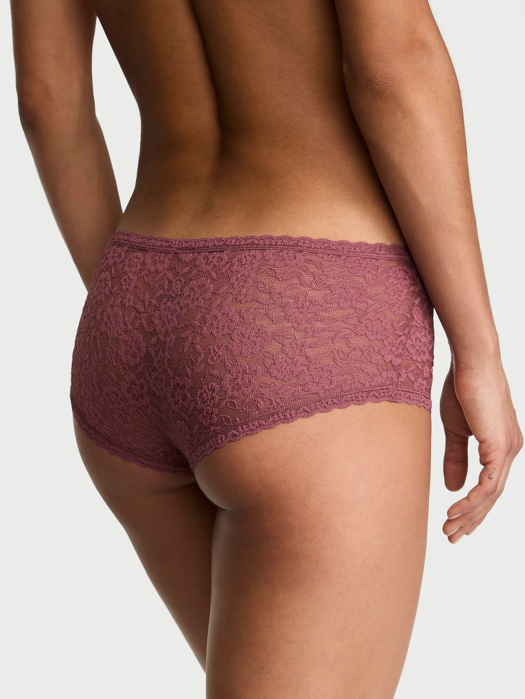 Кружевные боксёрки (Boyshort) низкой посадки