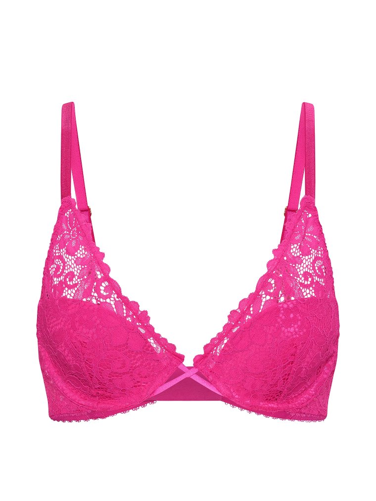 Tease бюстгальтер с глубоким вырезом (plunge bra) с тонкими вкладышами, сексуальный, с бретелями, кружевной