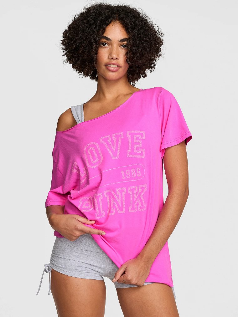 Campus Cotton™ Футболка с открытыми плечами