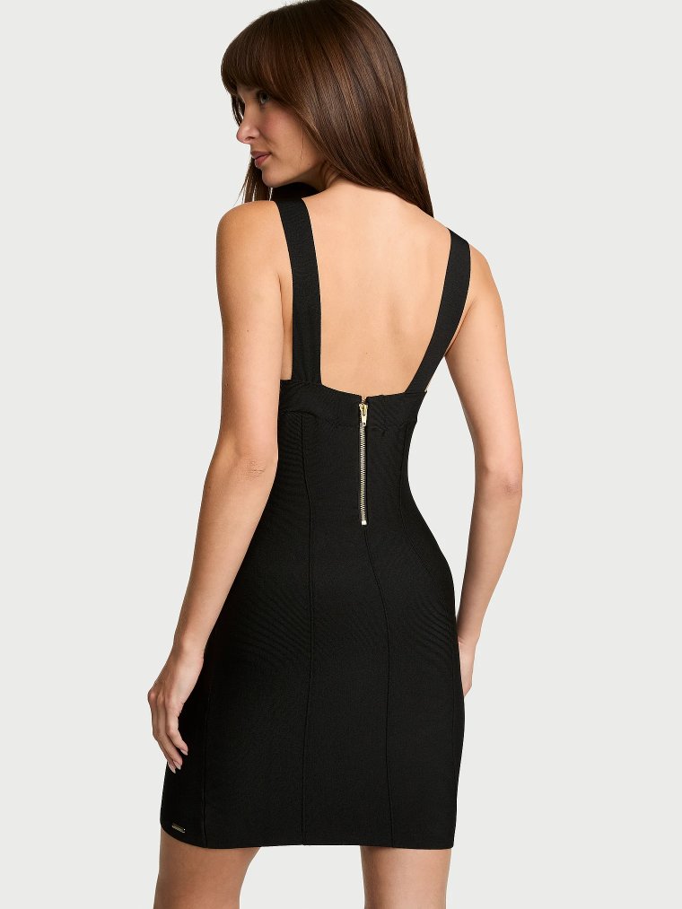 Мини-платье из трикотажа (Knit) облегающего силуэта (Bodycon)