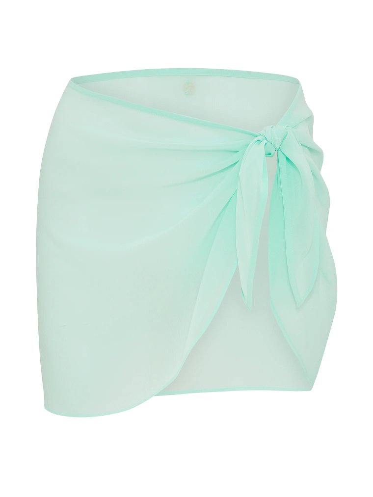 Прозрачное мини-парео с креп-фактурой (Sheer Crinkle Mini Sarong)