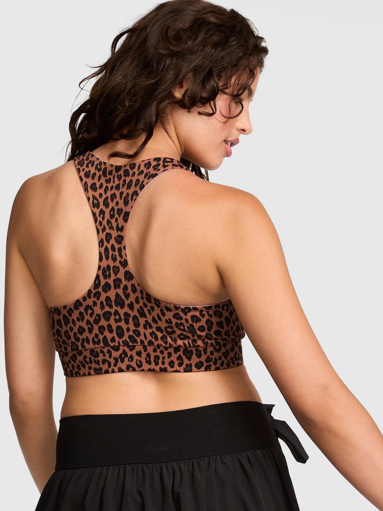 PINK Relay™ Двухсторонний спортивный топ с крестообразной спинкой (Racerback)