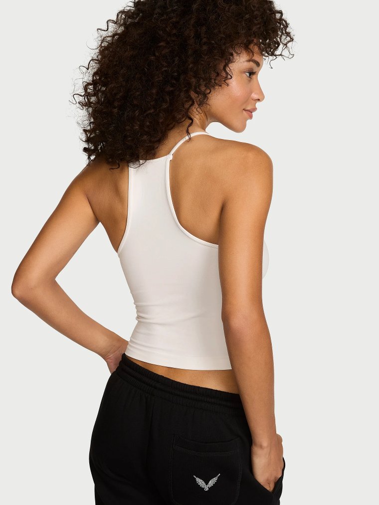 Гладкий бесшовный топ (Tank Top) со спортивной спинкой (Racerback)